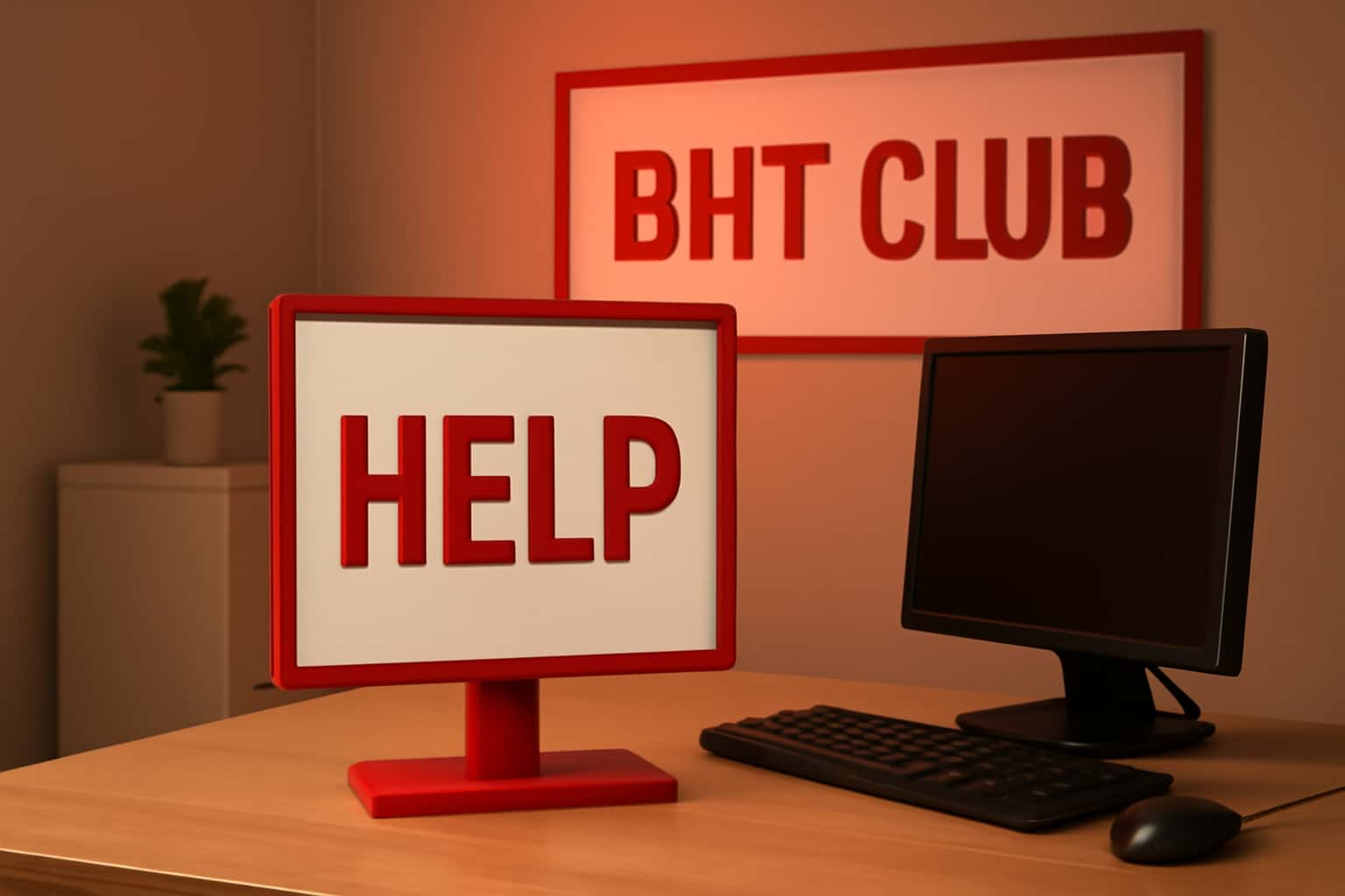 Informational scene depicting BHT Club Help.