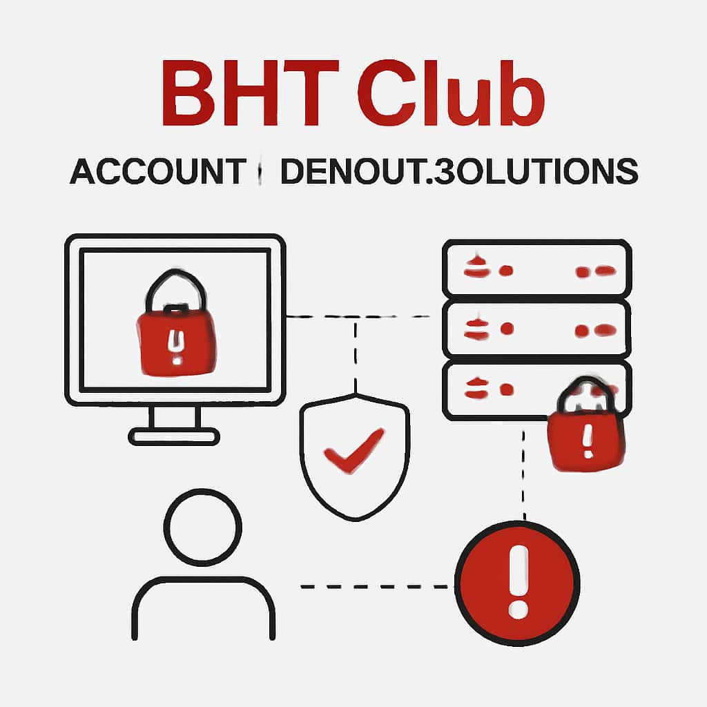 An educational diagram illustrating BHT Club Account Lockout Solutions.