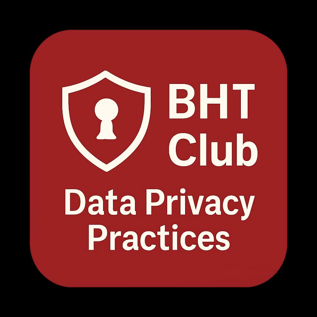 Badge representing BHT Club Data Privacy Practices.