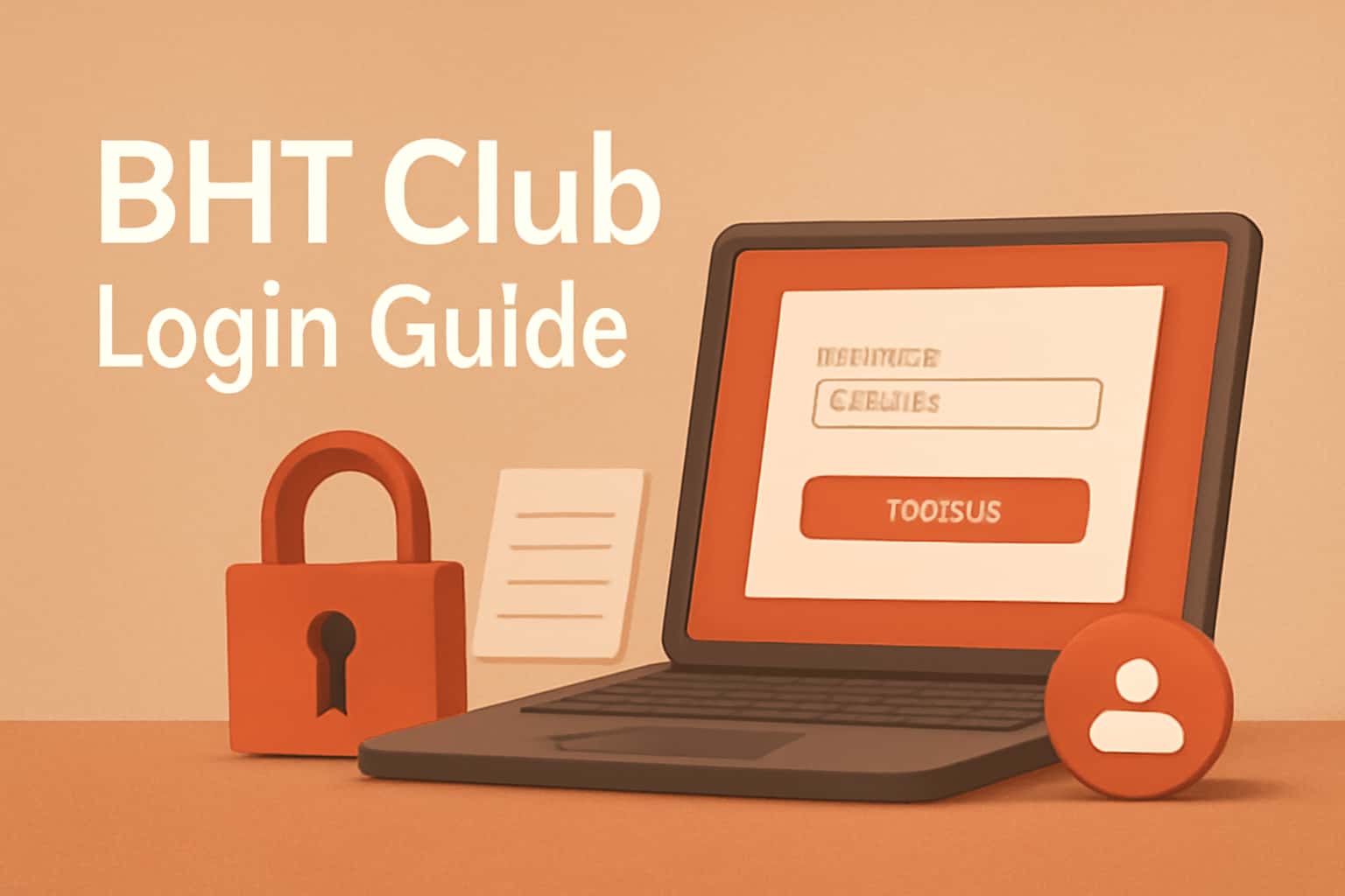 A futuristic representation of the BHT Club Login Guide.