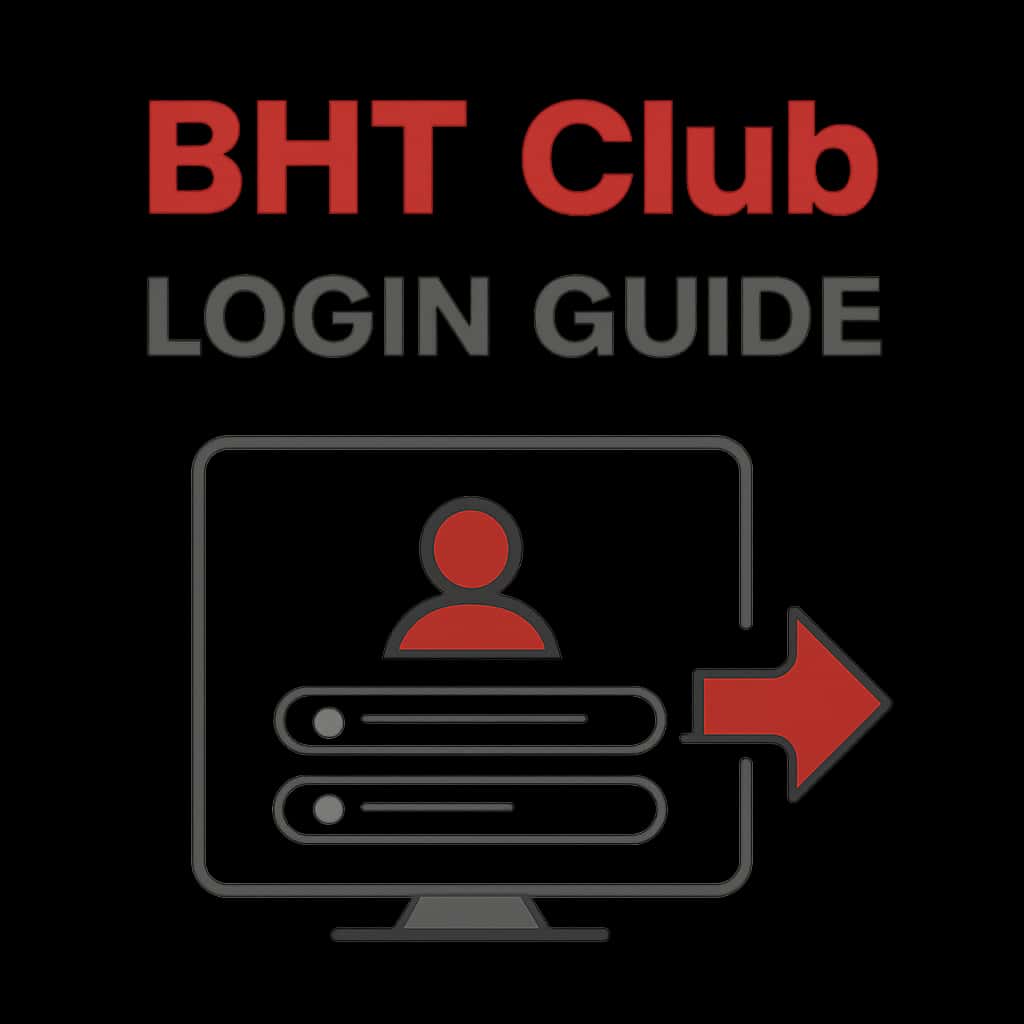 Illustration detailing BHT Club login processes.