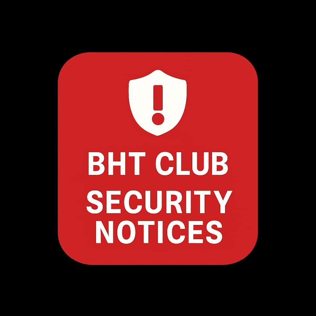 Icon representing BHT Club Security Notices.