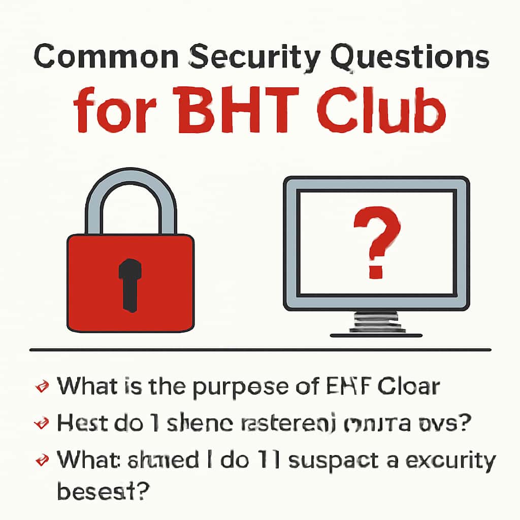 Diagram illustrating security concerns related to BHT Club.