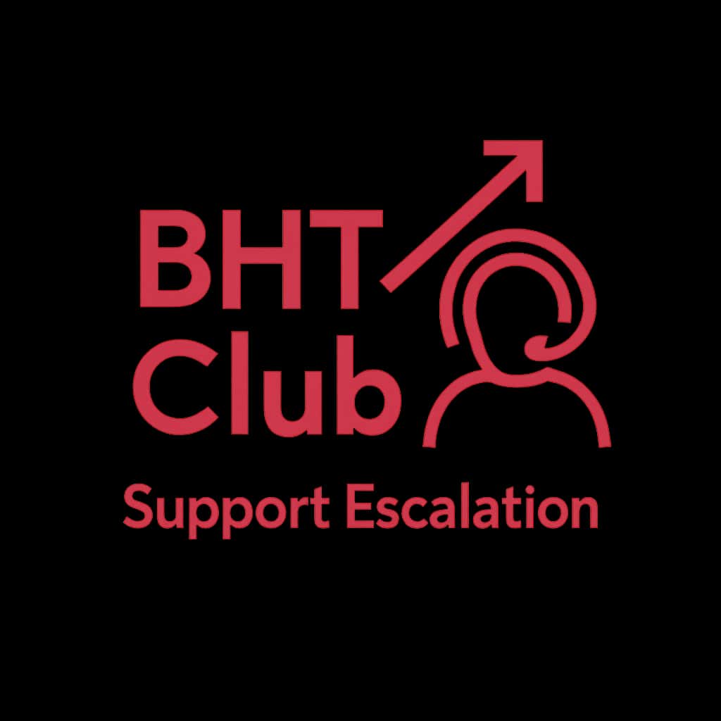 Icon representing support escalation for BHT Club.