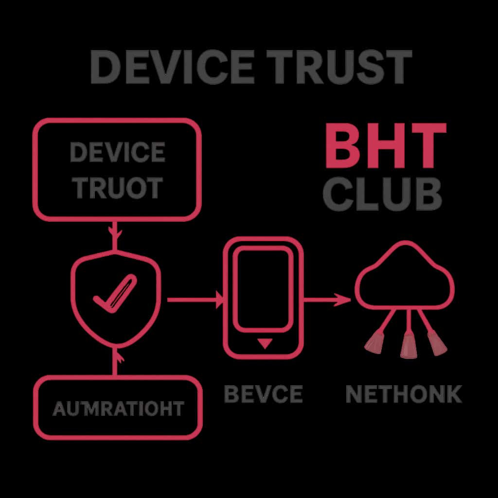 Diagram illustrating Device Trust for BHT Club.
