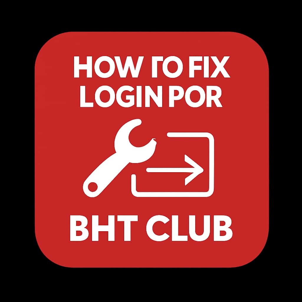Icon representing support for BHT Club login issues.