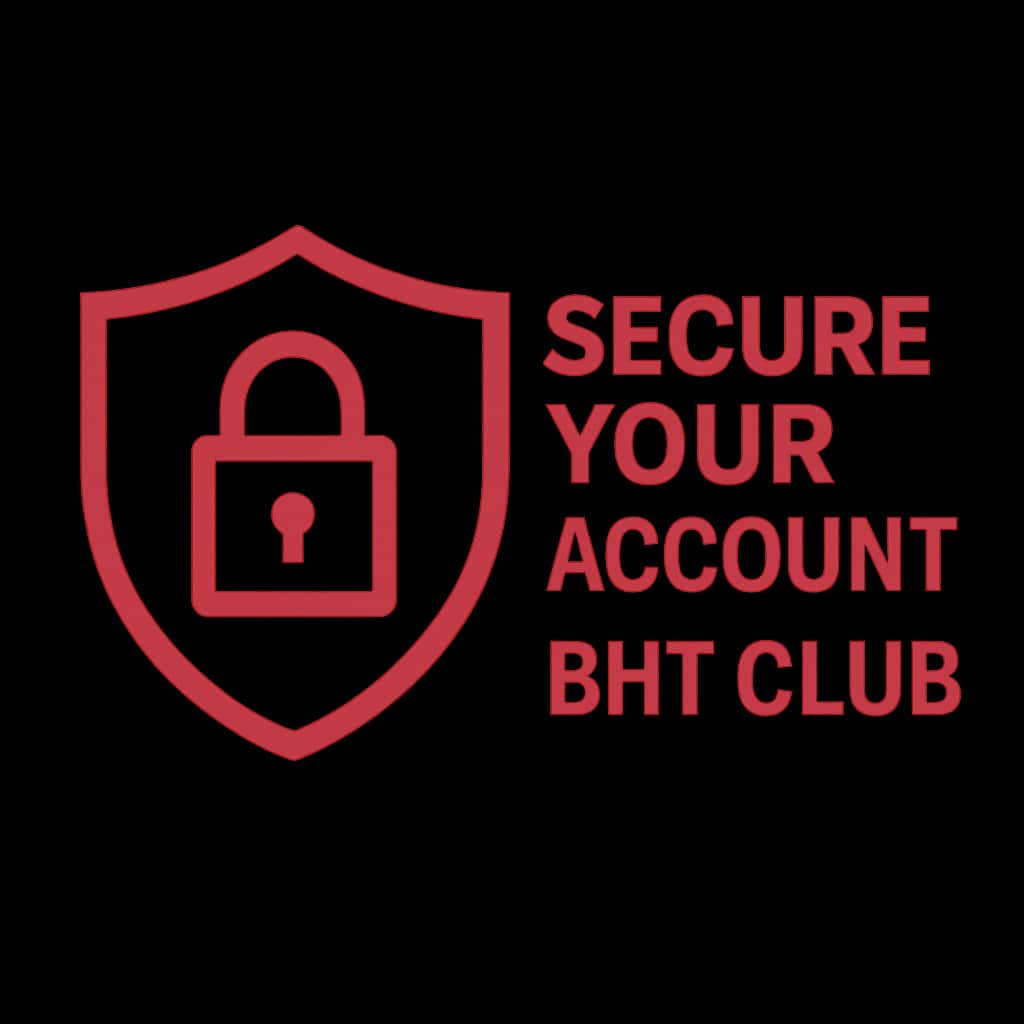 Icon representing secure account management for BHT Club.