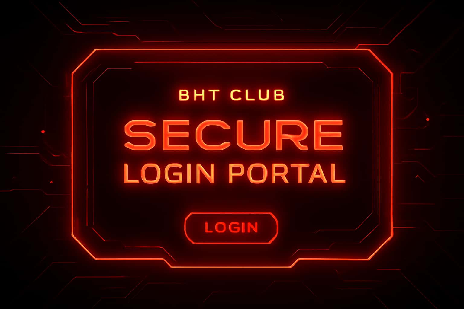 Futuristic login interface